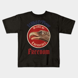 Vintage Eagle Wild & Free Kids T-Shirt